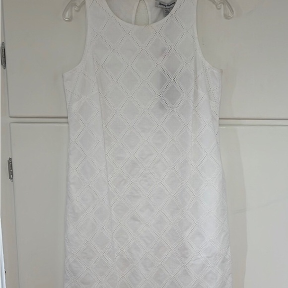 🌺❤️Host Pick❤️🌺!! NWT. Tommy Bahama White Villa View Cotton Eyelet Dress - Picture 6 of 10